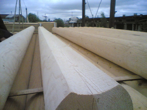 Производим оцилиндрованное бревно грн.0