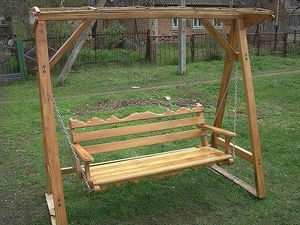 Продам деревянную качелю, материал дуб и акация грн.0