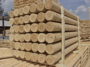 Предложение оцилиндрованной древесины грн.0