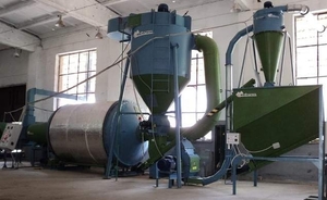 Продается установленный комплекс оборудования по производству топливных брикетов грн.0