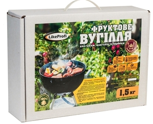 Древесный (фруктовый) уголь 1.5кг. грн.2