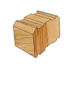 Брус профилированный клеёный грн.