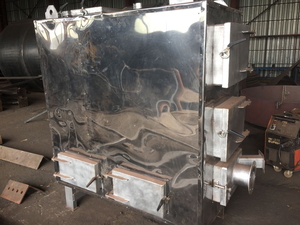 Твердотопливный котёл с автоматической подачей топлива грн.