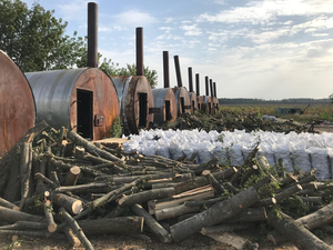 Древесный уголь - граб, дуб, ясень грн.1