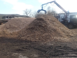 Щепа топливная хвойных и твердых прод грн.650