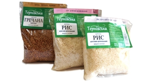 Рис круглый шлифованный в/с фасованный грн.