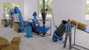 Линия гранулирования пеллет из соломы грн.337900