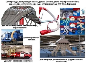 Шланги и рукава для транспортировки гранул, аспирации от производителя из германии грн.0