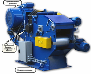 Барабанная дробилка электрическая модель МСДБ 350-3   грн.0